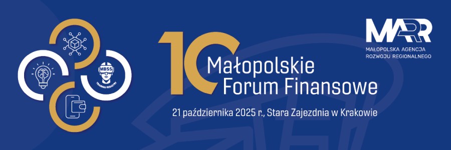 plakat informacyjny 10. Małopolskiego Forum Finansowego